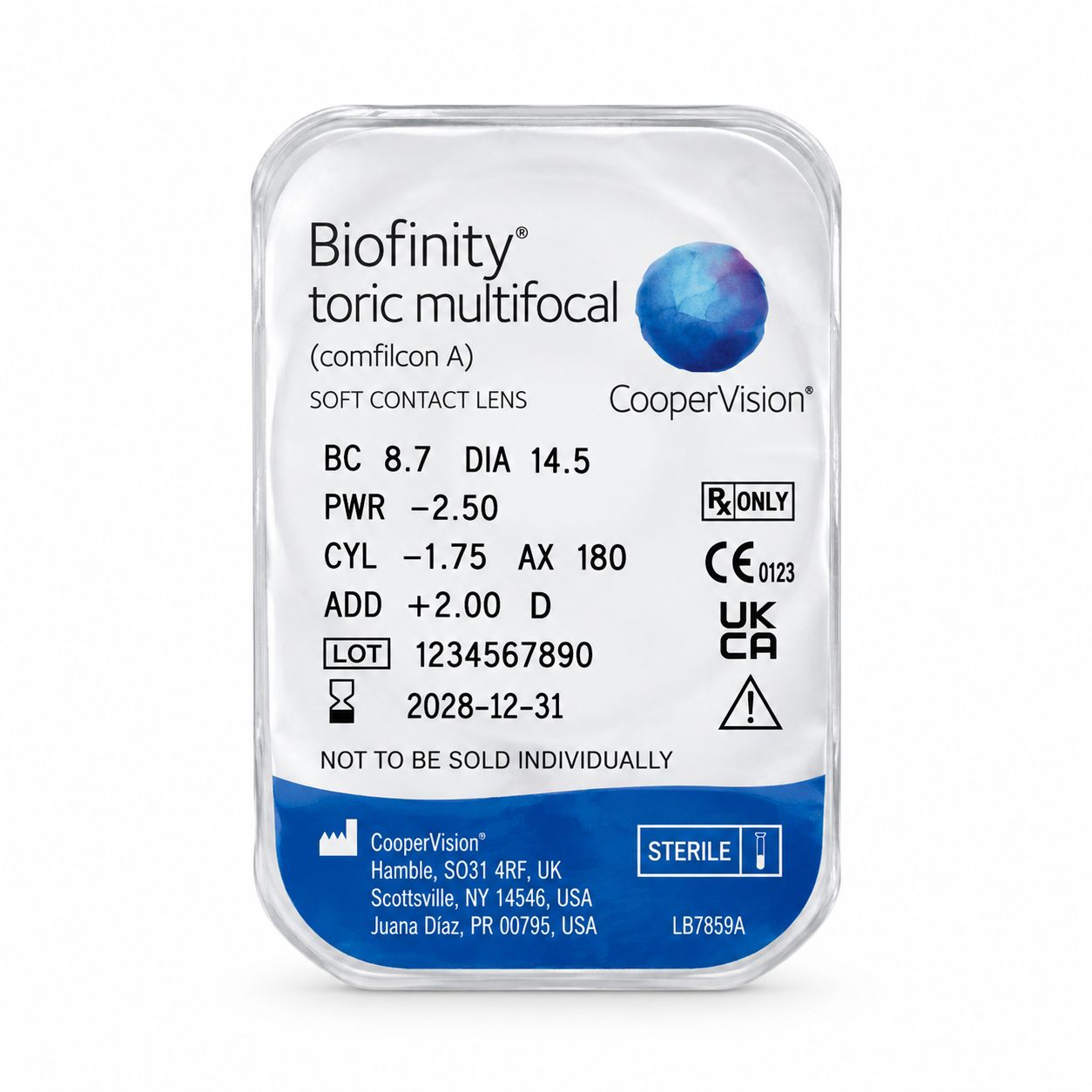 Biofinity Toric multifocal próbalencse