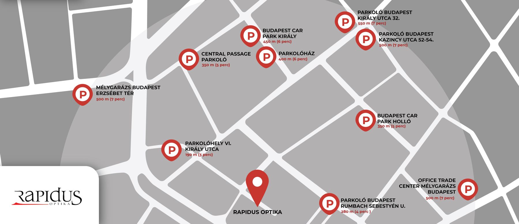 Rapidus parkolási térkép