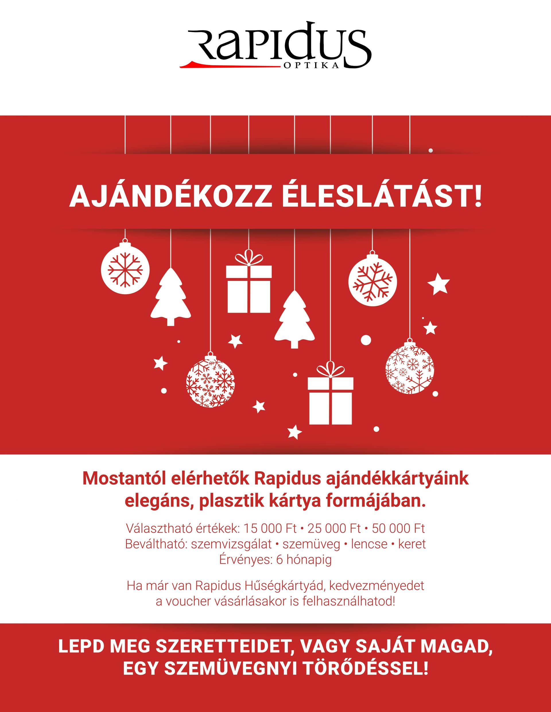 optika voucher ajándék