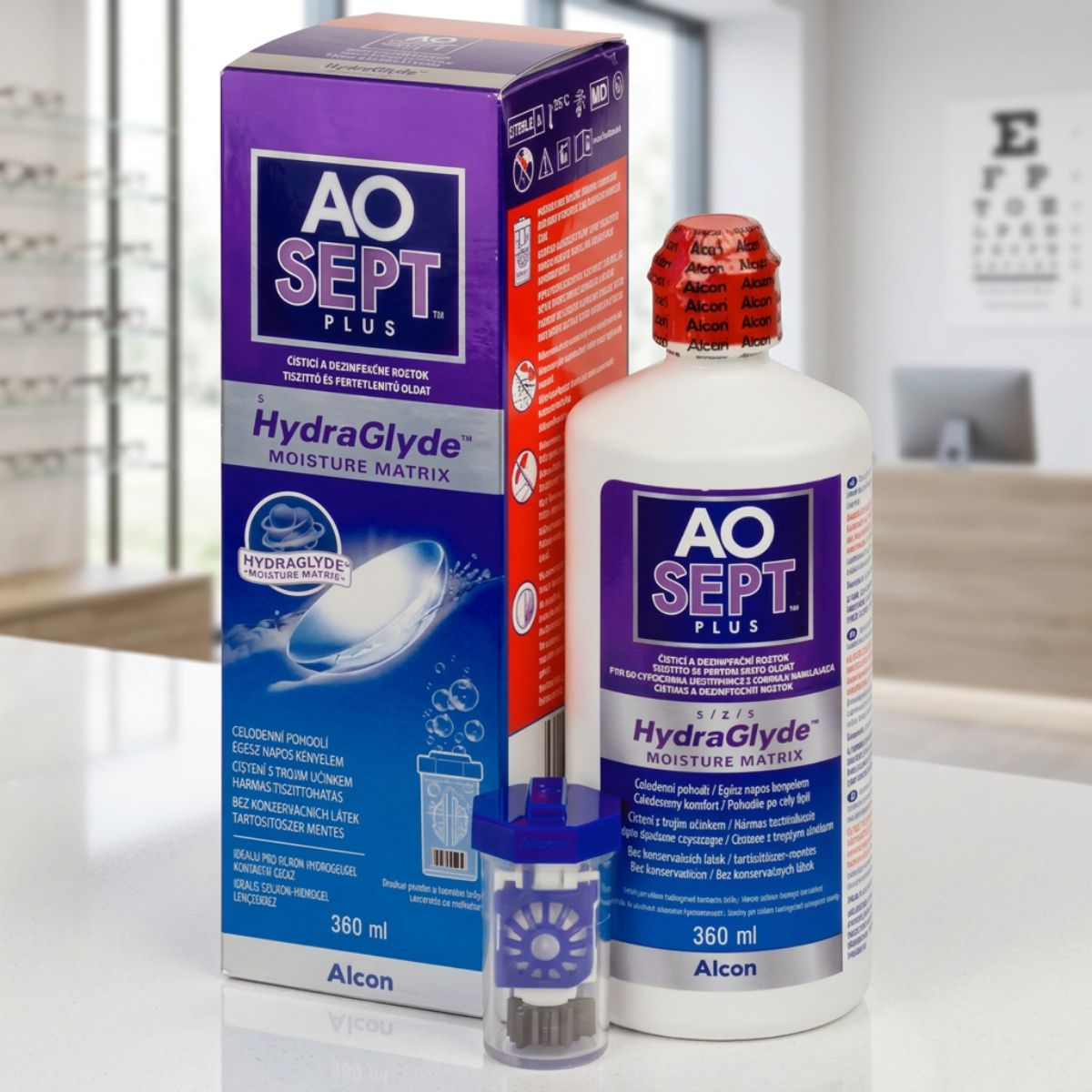 AO Sept Plus HydraGlyde Kontaktlencse folyadék