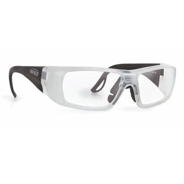 Infield Vision 11 védőszemüveg transzparans-fekete kerettel